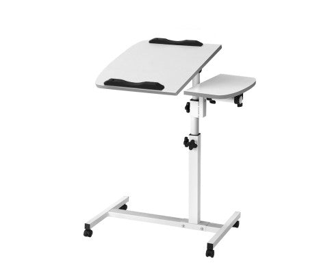 Laptop Table Desk Adjustable Stand - White