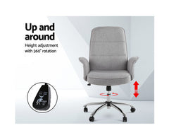 Fabric Office Chair Grey