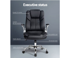 Kea Executive Office Chair Leather Black