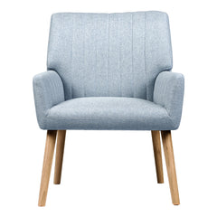 Armchairs Accent Fabric Blue Grey
