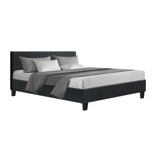 Bed Frame Fabric - Charcoal Queen