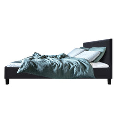 Bed Frame Fabric - Charcoal Queen