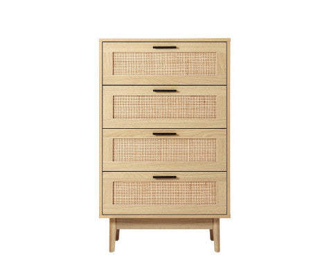 Chest of Drawers Rattan Tallboy Cabinet room