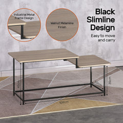 Coffee Table 2 Tier Split Level Stylish Modern Design